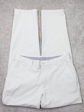 Vineyard Vines OTG Pants Mens 30x32 Beige On-The-Go Performance Straight Fit